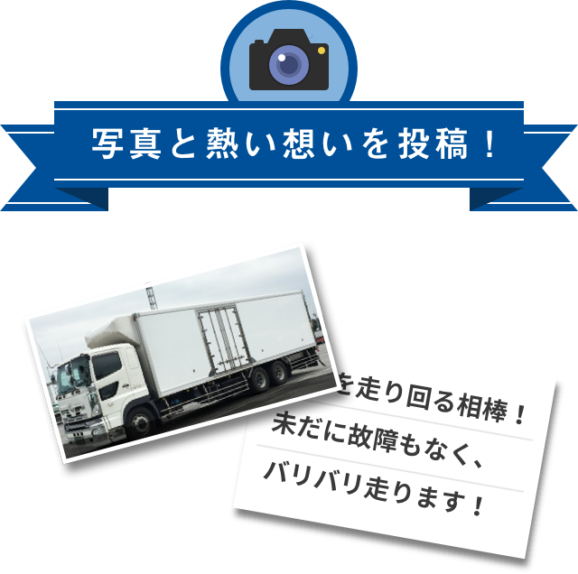 写真と熱い想いを投稿